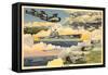 U.S. Navy Planes and Aircraft Carrier-null-Framed Stretched Canvas