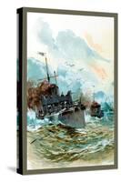 U.S. Navy: Rough Seas-Willy Stower-Stretched Canvas