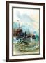 U.S. Navy: Rough Seas-Willy Stower-Framed Art Print