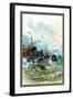 U.S. Navy: Rough Seas-Willy Stower-Framed Art Print