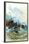 U.S. Navy: Rough Seas-Willy Stower-Stretched Canvas