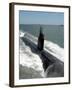 U.S. Navy Sailors Man a Topside Watch Onboard the Attack Submarine USS Albany-Stocktrek Images-Framed Photographic Print