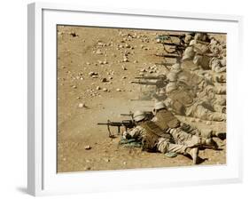 U.S. Navy Seabees Fire M-4 and M-16A2 Rifles-Stocktrek Images-Framed Photographic Print