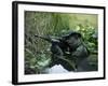 U.S. Navy SEAL Crosses Through a Stream During Combat Operations-Stocktrek Images-Framed Photographic Print