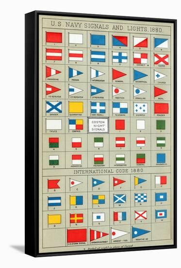 U.S. Navy Signals and Lights, 1880-null-Framed Stretched Canvas
