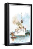 U.S. Navy: Strength-Willy Stower-Framed Stretched Canvas