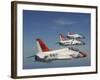 U.S. Navy T-45 Goshawk Training Aircraft Fly in Formation-Stocktrek Images-Framed Photographic Print