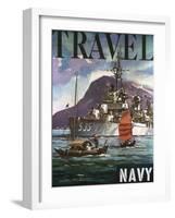 U.S. Navy Travel Poster-null-Framed Giclee Print