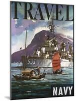 U.S. Navy Travel Poster-null-Mounted Giclee Print