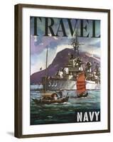 U.S. Navy Travel Poster-null-Framed Giclee Print