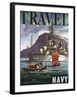 U.S. Navy Travel Poster-null-Framed Giclee Print