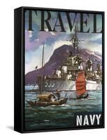 U.S. Navy Travel Poster-null-Framed Stretched Canvas