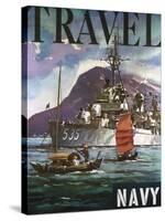 U.S. Navy Travel Poster-null-Stretched Canvas