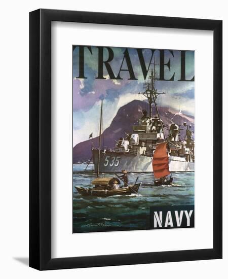 U.S. Navy Travel Poster-null-Framed Giclee Print