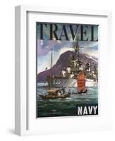 U.S. Navy Travel Poster-null-Framed Giclee Print