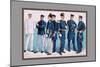 U.S. Navy: Uniforms, 1899-Werner-Mounted Art Print