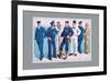 U.S. Navy: Uniforms, 1899-Willy Stower-Framed Premium Giclee Print