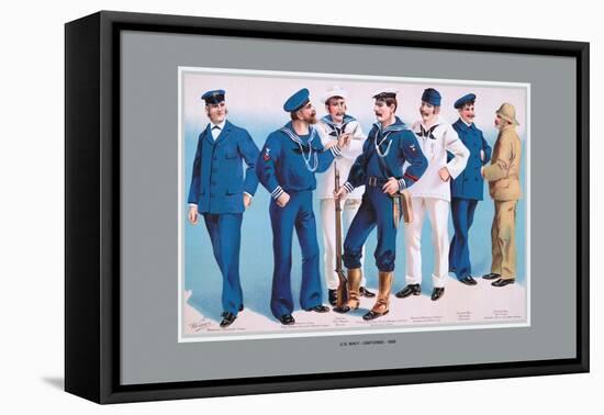 U.S. Navy: Uniforms, 1899-Willy Stower-Framed Stretched Canvas