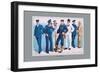 U.S. Navy: Uniforms, 1899-Willy Stower-Framed Art Print