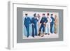 U.S. Navy: Uniforms, 1899-Willy Stower-Framed Art Print