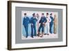 U.S. Navy: Uniforms, 1899-Willy Stower-Framed Art Print