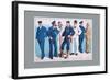 U.S. Navy: Uniforms, 1899-Willy Stower-Framed Art Print