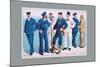 U.S. Navy: Uniforms, 1899-Willy Stower-Mounted Art Print