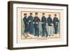 U.S. Navy Uniforms 1899-Werner-Framed Art Print