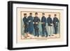 U.S. Navy Uniforms 1899-Werner-Framed Art Print