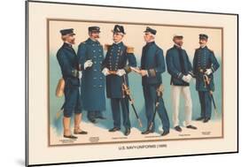 U.S. Navy Uniforms 1899-Werner-Mounted Art Print