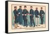 U.S. Navy Uniforms 1899-Werner-Framed Stretched Canvas