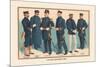 U.S. Navy Uniforms 1899-Werner-Mounted Premium Giclee Print