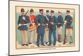 U.S. Navy Uniforms 1899-Werner-Mounted Art Print