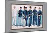 U.S. Navy: Uniforms, 1899-Werner-Mounted Art Print