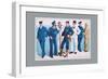 U.S. Navy: Uniforms, 1899-Willy Stower-Framed Art Print