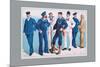 U.S. Navy: Uniforms, 1899-Willy Stower-Mounted Art Print