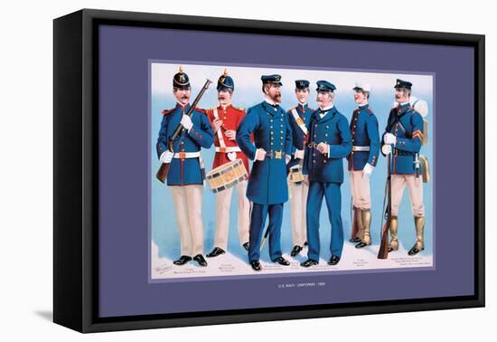 U.S. Navy: Uniforms, 1899-Werner-Framed Stretched Canvas