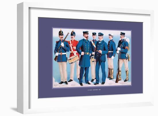 U.S. Navy: Uniforms, 1899-Werner-Framed Art Print