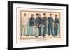 U.S. Navy Uniforms 1899-Werner-Framed Art Print