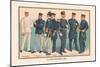 U.S. Navy Uniforms 1899-Werner-Mounted Premium Giclee Print