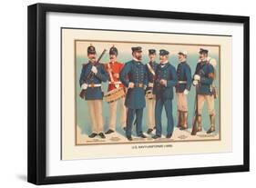 U.S. Navy Uniforms 1899-Werner-Framed Art Print