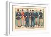 U.S. Navy Uniforms 1899-Werner-Framed Art Print