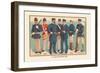 U.S. Navy Uniforms 1899-Werner-Framed Premium Giclee Print