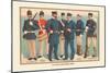 U.S. Navy Uniforms 1899-Werner-Mounted Premium Giclee Print