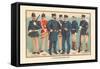 U.S. Navy Uniforms 1899-Werner-Framed Stretched Canvas