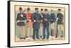 U.S. Navy Uniforms 1899-Werner-Framed Stretched Canvas