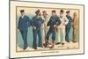 U.S. Navy Uniforms 1899-Werner-Mounted Art Print