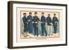 U.S. Navy Uniforms 1899-Werner-Framed Premium Giclee Print