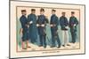 U.S. Navy Uniforms 1899-Werner-Mounted Premium Giclee Print