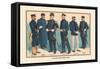 U.S. Navy Uniforms 1899-Werner-Framed Stretched Canvas